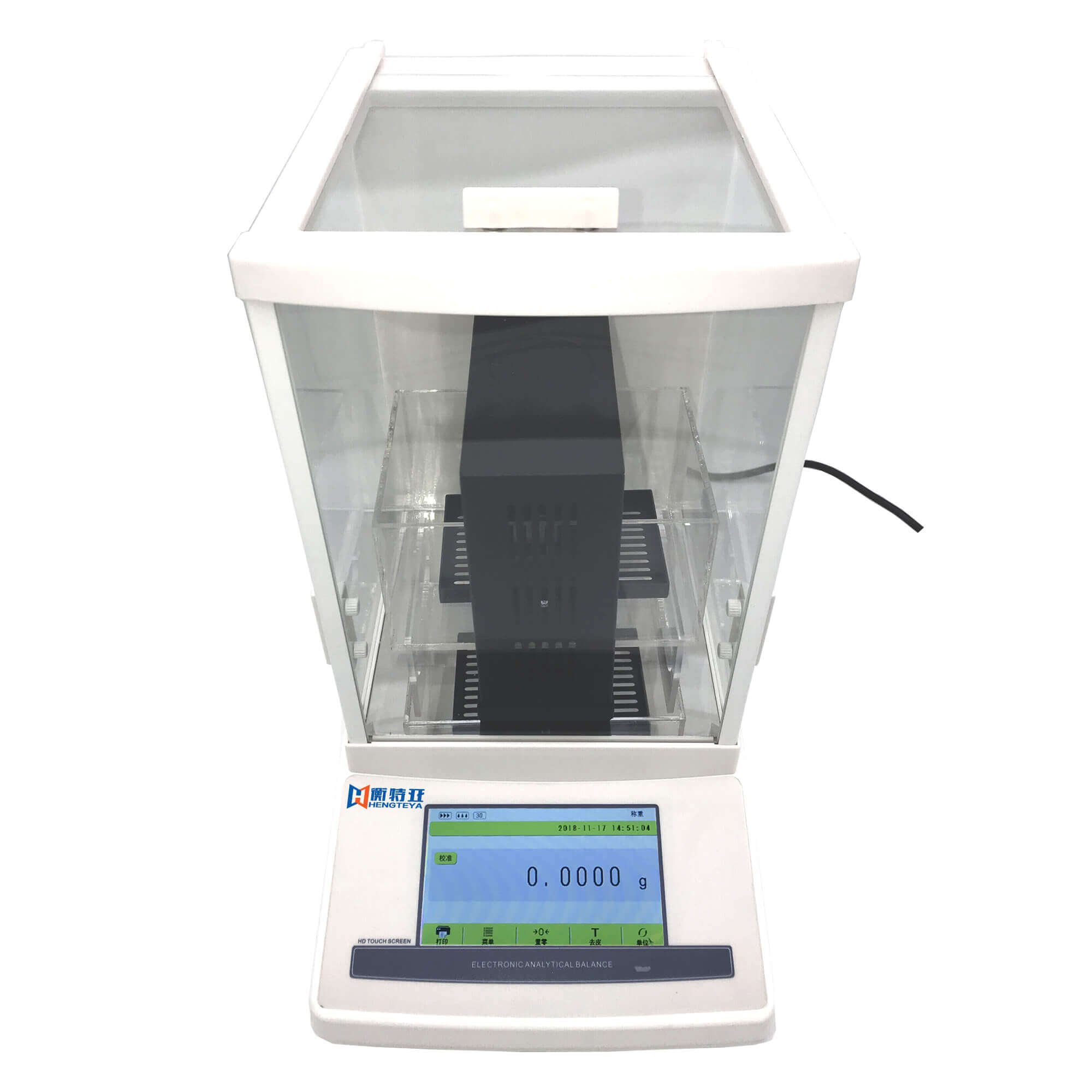 HTY-200E觸摸屏版萬(wàn)分之一精度塑料密度測(cè)試儀
